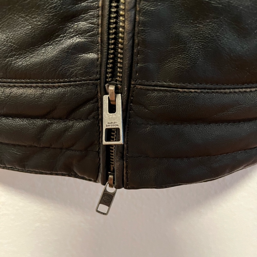 Harley-Davidson Men’s Leather Riding Jacket - Picture 7 of 8
